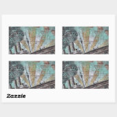 Boat Graffiti Rechthoekige Sticker (Vel)