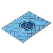 Boat Guest Book I Nautical Icons Turquoise Blue Notitieboek (Linkerzijde)