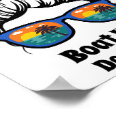 Boat Hair Don't Care Messy Bun Beach Women's Funny Poster (Hoek)