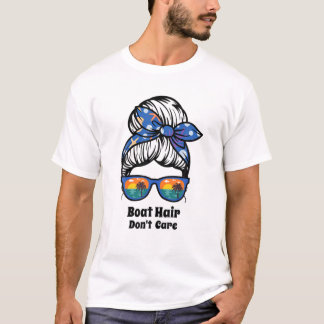 Boat Hair geeft geen Bun Beach Women's Funny T-shirt