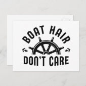 Boat Hair Zorg er niet om Briefkaart (Voorkant / Achterkant)