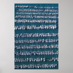 Boat Harbor Aerial Poster