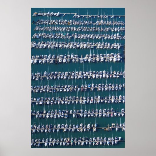 Boat Harbor Aerial Poster (Voorkant)