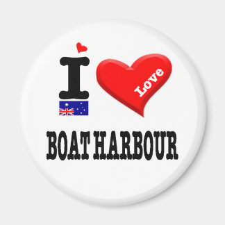 BOAT HARBOR - I Love Magneet