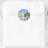 Boat Harbour Fine Art van Monet Sticker (Tas)