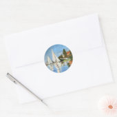 Boat Harbour Fine Art van Monet Sticker (Envelop)