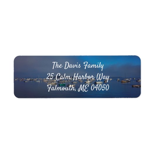 Boat Harbour Return Address Labels (Voorkant)