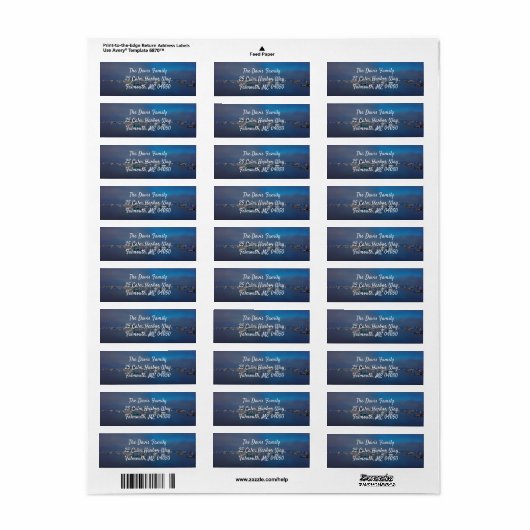 Boat Harbour Return Address Labels (Full Sheet)
