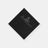 Boat hartslag Vist hartslag Servet (Hoek)