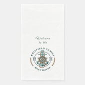 Boat House Anchor Boat Wheel Year Est Persoonlijk Servet (Voorkant)