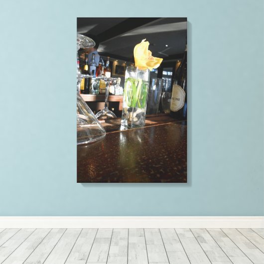 Boat House bloem Canvas Afdruk (Insitu (Houten vloer))