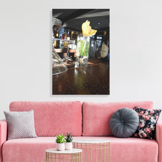 Boat House bloem Canvas Afdruk (Insitu (Woonkamer))