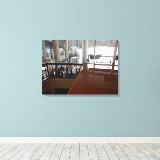 Boat House Canvas Afdruk (Insitu (Houten vloer))