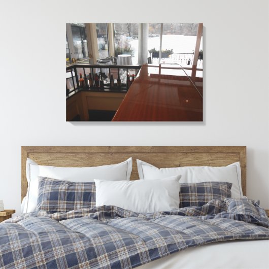 Boat House Canvas Afdruk (Insitu (Slaapkamer))