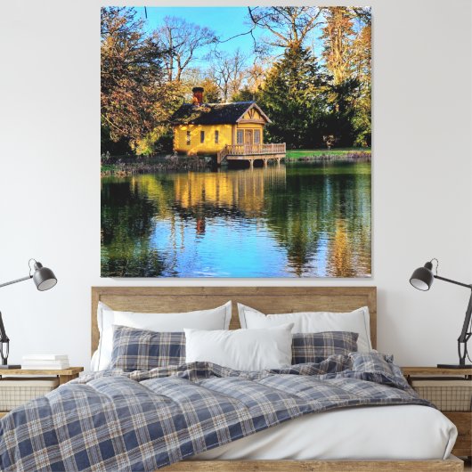 Boat House Canvas Afdruk (Insitu (Slaapkamer))