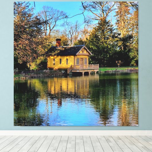 Boat House Canvas Afdruk (Insitu (Houten vloer))