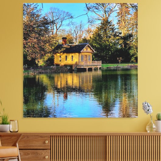 Boat House Canvas Afdruk (Insitu (Woonkamer))