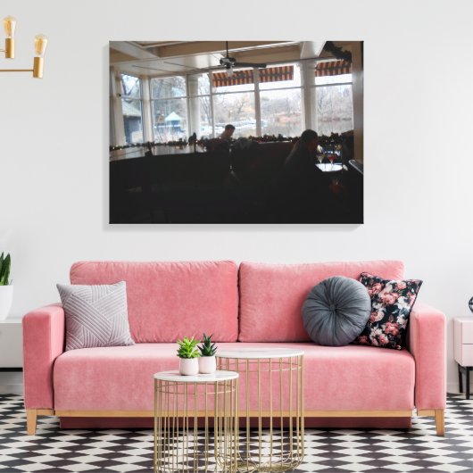 Boat House Canvas Afdruk (Insitu (Woonkamer))