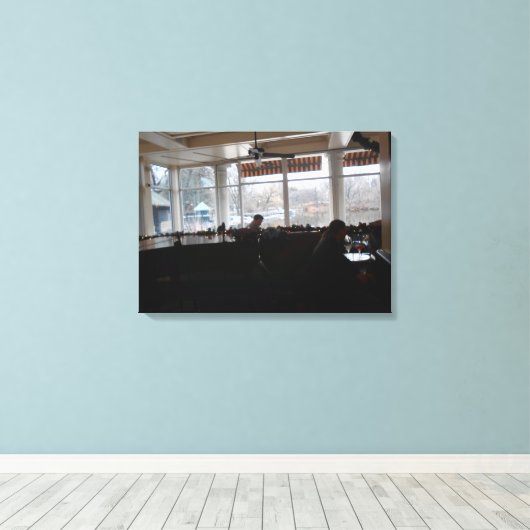 Boat House Canvas Afdruk (Insitu (Houten vloer))