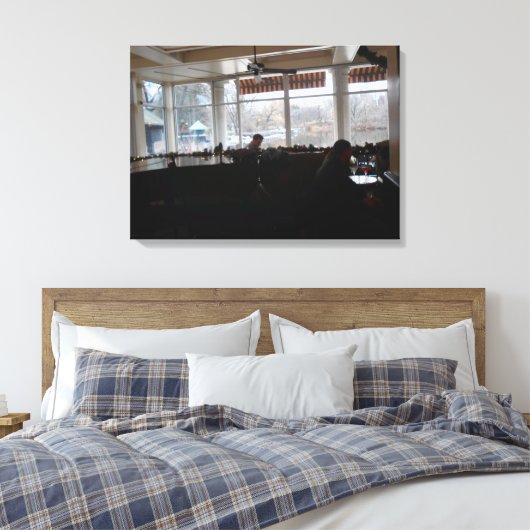 Boat House Canvas Afdruk (Insitu (Slaapkamer))