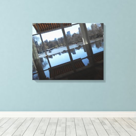 Boat House Canvas Afdruk (Insitu (Houten vloer))