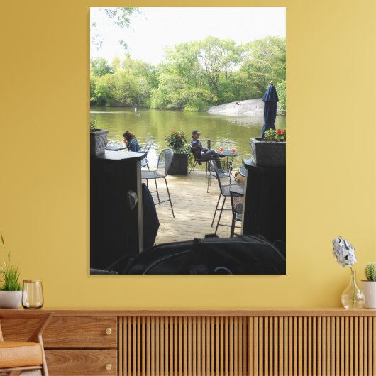 Boat House Canvas Afdruk (Insitu (Woonkamer))