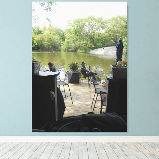 Boat House Canvas Afdruk (Insitu (Houten vloer))
