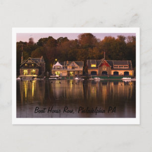 Boat House Row, Philadelphia PA Briefkaart