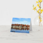 Boat House Row, Philadelphia, PA Kaart (Gele Bloem)