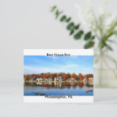 Boat House Row, Philadelphia, postzegel PA Briefkaart (Staand voorkant)