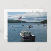 Boat in Bar Harbour Briefkaart (Voorkant / Achterkant)