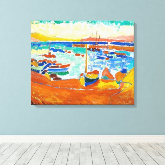 Boat in Collioure | Andre Derain | Canvas Afdruk (Insitu (Houten vloer))