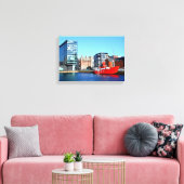Boat in de Albert Dock Canvas Afdruk (Insitu (Woonkamer))