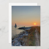 Boat in het Ontario-meer tijdens de zonnesteek (Voorkant / Achterkant)