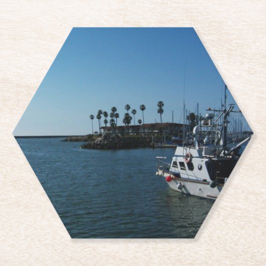 Boat in Oceanside, CA Kartonnen Onderzetters (Voorkant)