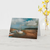 Boat in Porlock Weir Kaart (Gele Bloem)