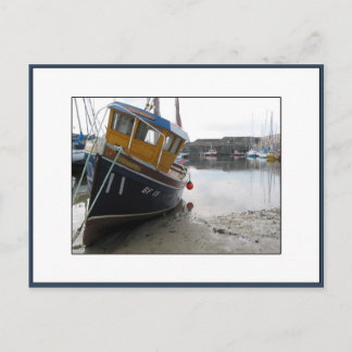 Boat in Portsoy, Aberdeenshire, Schotland Briefkaart