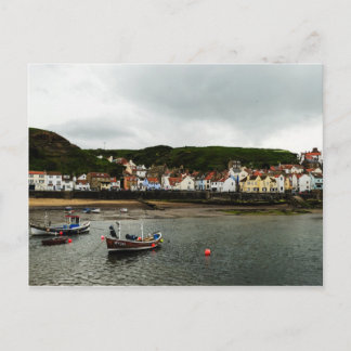 Boat in Staithes Briefkaart