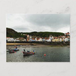 Boat in Staithes Briefkaart