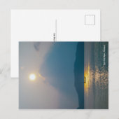 Boat in zonsondergang, Koh pha ngan Briefkaart (Voorkant / Achterkant)