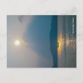 Boat in zonsondergang, Koh pha ngan Briefkaart (Voorkant)