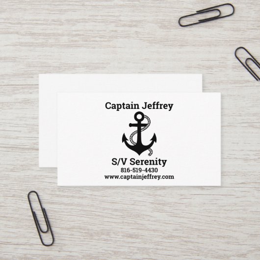 Boat Kaart voor de zeilliefhebber Visitekaartje (Voorkant / Achterkant in situ)