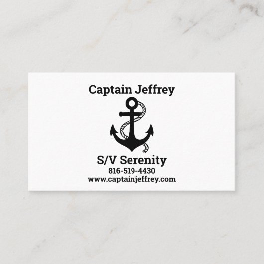Boat Kaart voor de zeilliefhebber Visitekaartje (Voorkant)