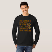Boat Kapitein Cruise Rules T-shirt (Voorkant volledig)
