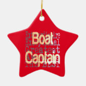 Boat Kapitein Extraordinaire Keramisch Ornament (Voorkant)