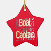 Boat Kapitein Extraordinaire Keramisch Ornament (Links)