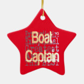Boat Kapitein Extraordinaire Keramisch Ornament (Achterkant)