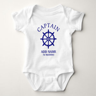Boat Kapitein in training (persoonlijke naam aanpa Romper