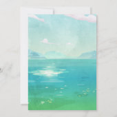 Boat Lake Birthday Invitation Speed Boat Lake Vist Kaart (Achterkant)