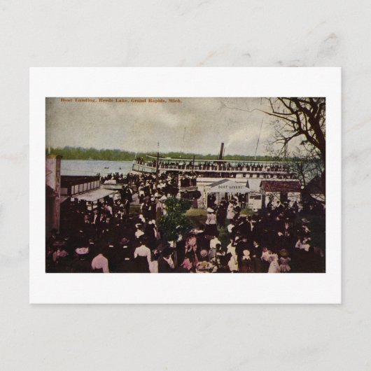 Boat Landing Reeds Lake Grand Rapids, Michigan Briefkaart (Voorkant)